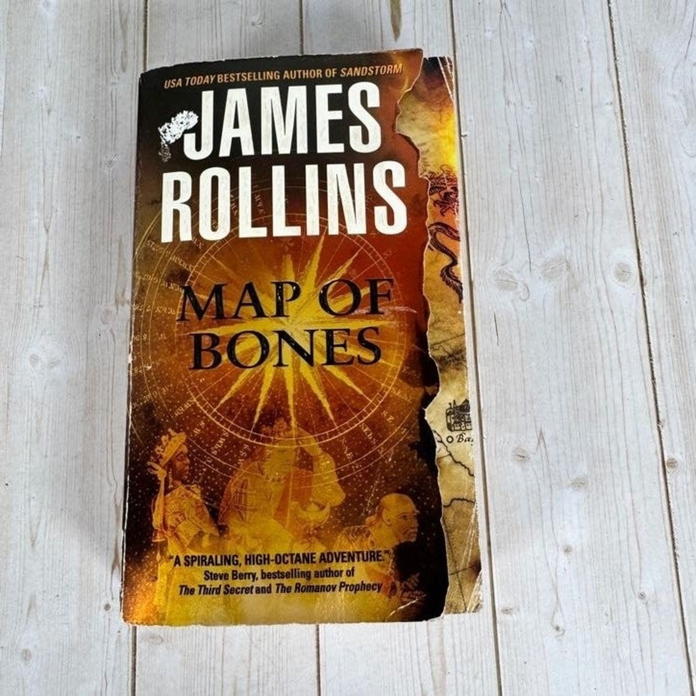 Map of Bones James Rollins 2006 Paperback SIGMA Force Thriller Avon Books